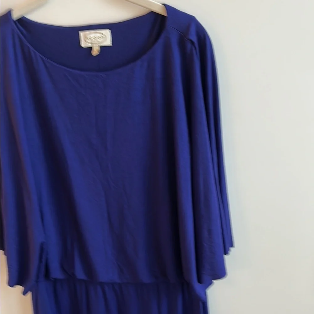 Scoop NYC Dark Purple Draped Dress